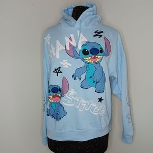 Original Disney STITCH jacket/Hoodia XL , light blue